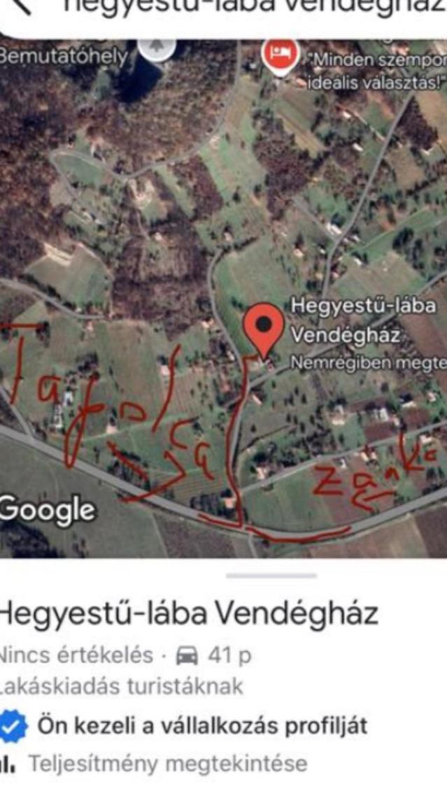 Hegyestű-lába Vendégház Zánka Esterno foto